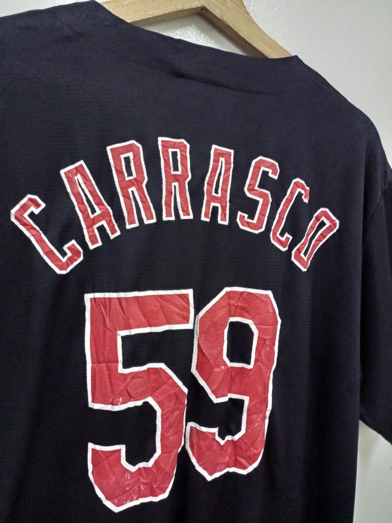 Nice MLB Cleveland Indians Matchup Carlos Carrasco Jersey Size Mens XL