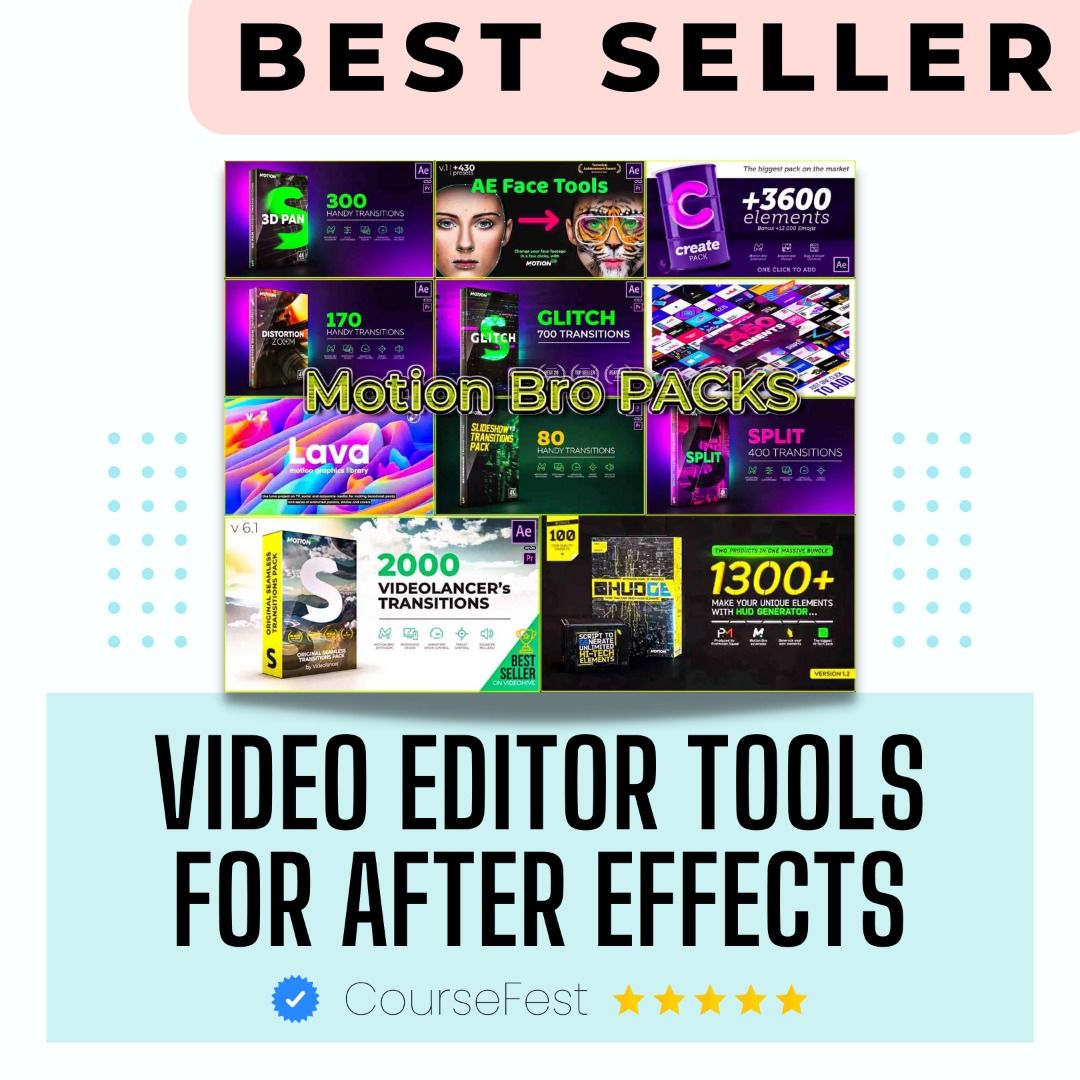 Motion Bro v3.2.1 Packs Collection POPULAR Essential tool for After