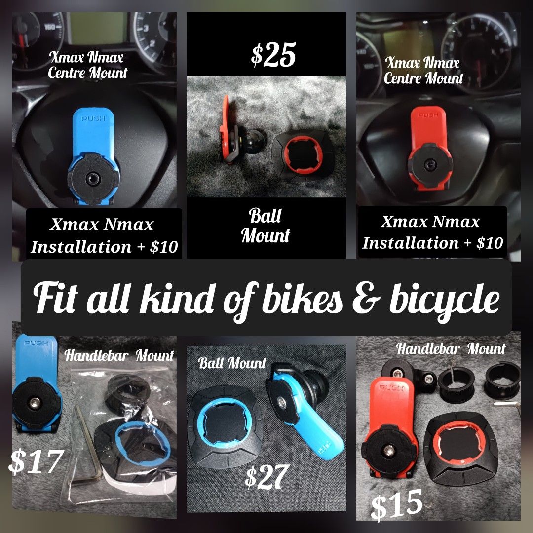 BuyBits Scooter - Moped Bike Mirror Mount for Samsung Galaxy Note 20 (sku 55215)