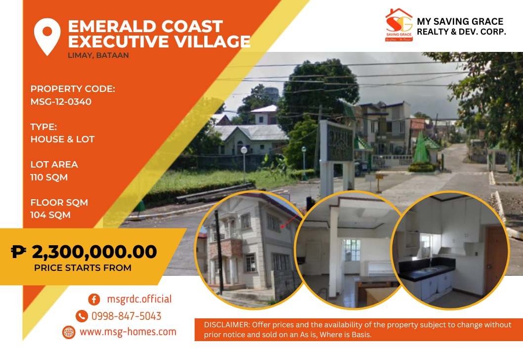MSG120340 For Sale Residential Lot in Emerald Coast Executive Village in Brgy. Peas/Duale