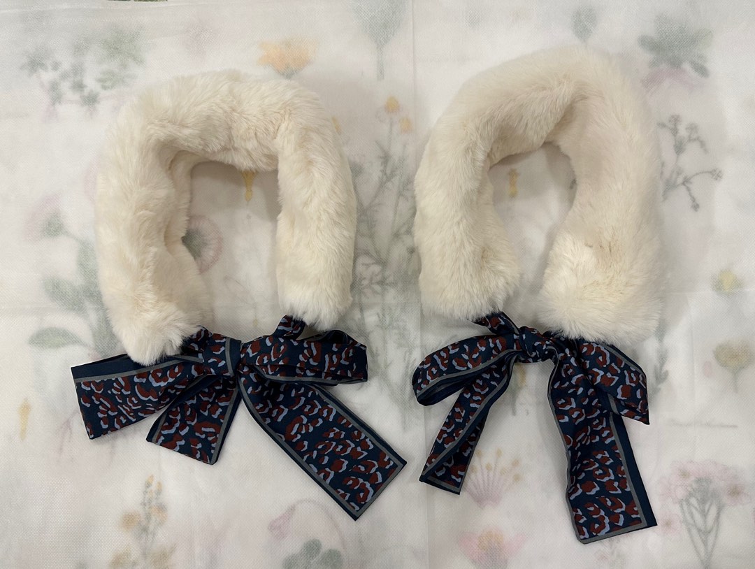 fur neck tie