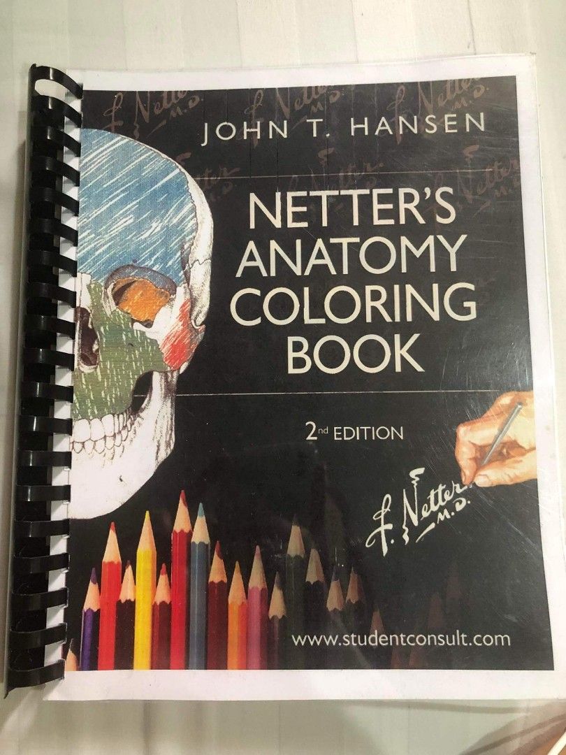 NETTER'S ANATOMY COLORING BOOK, Hobbies & Toys, Books & Magazines