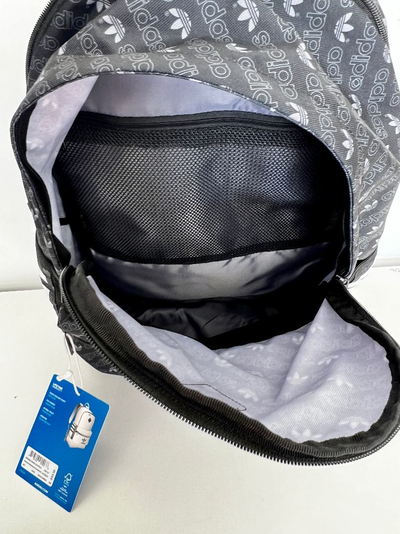 adidas Youth Originals Base Backpack, Forum Monogram Black, One