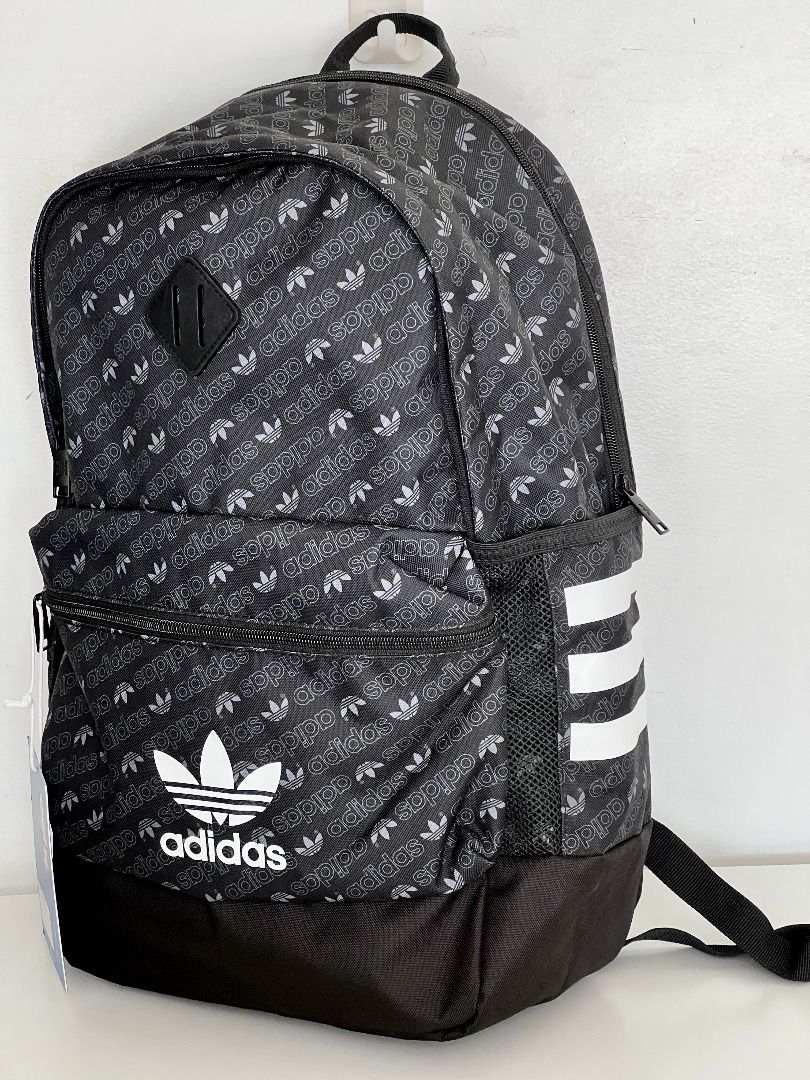 adidas Youth Originals Base Backpack, Forum Monogram Black, One Size 