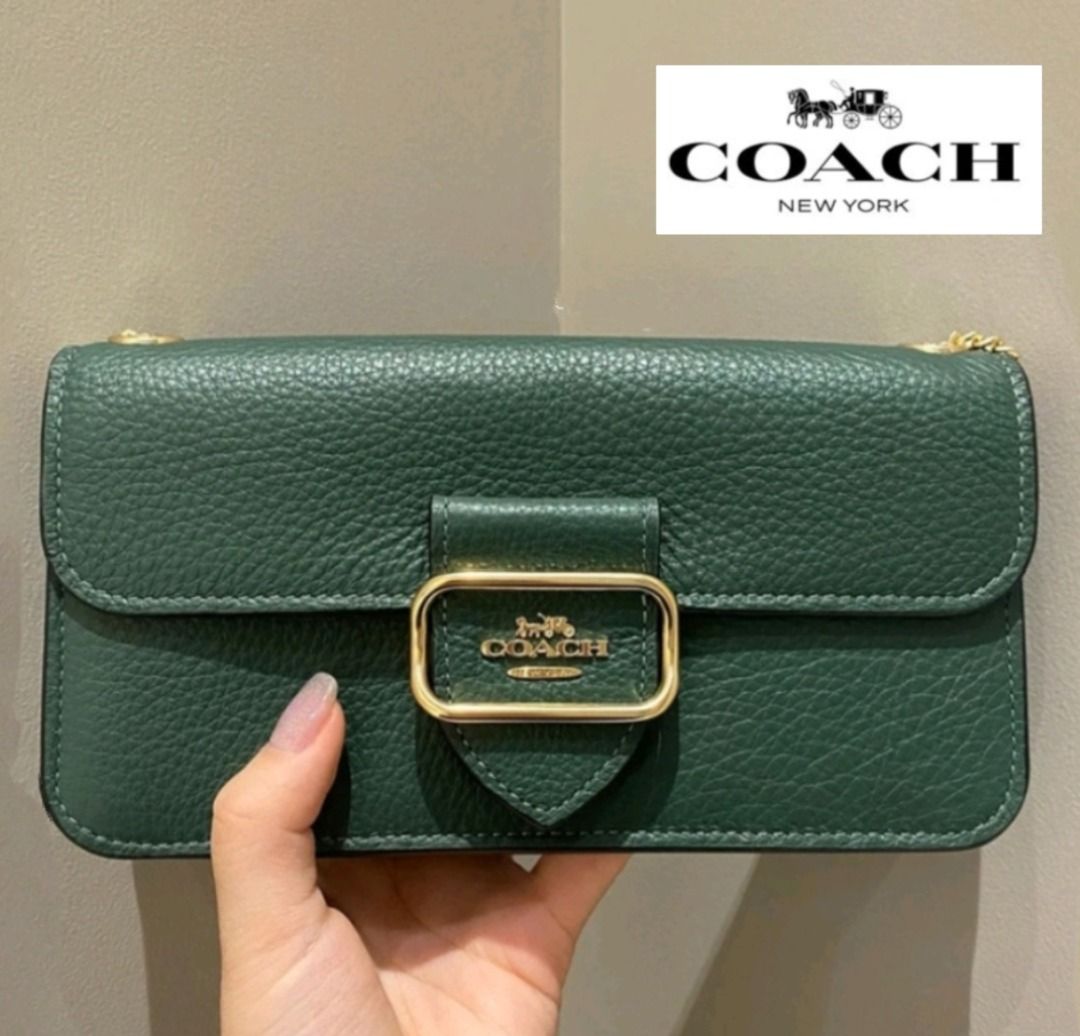 New Coach Original Green Collection Morgan Crossbody In Colorblock