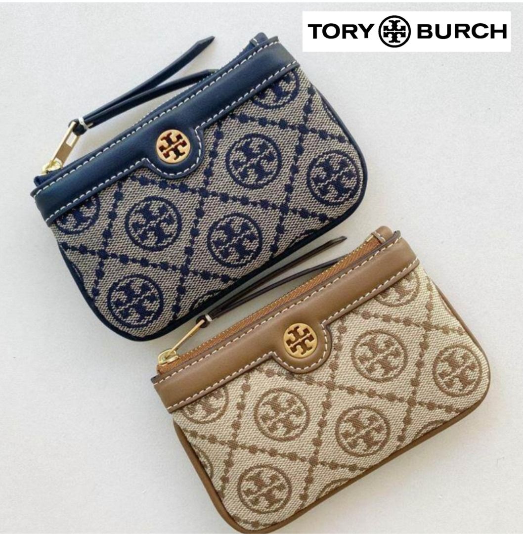 New Tory Burch Original Small Coin Purse Wallet Logo Unisex Monogram Street  Style Card Holders, Luxury, Bags & Wallets on Carousell