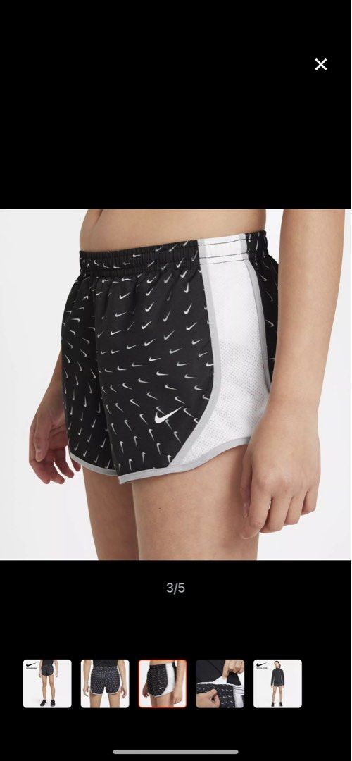 Nike Dri-FIT Kids' Tempo Big Kids (Girls) Printed Running Shorts - Black,  Women's Fashion, Activewear on Carousell
