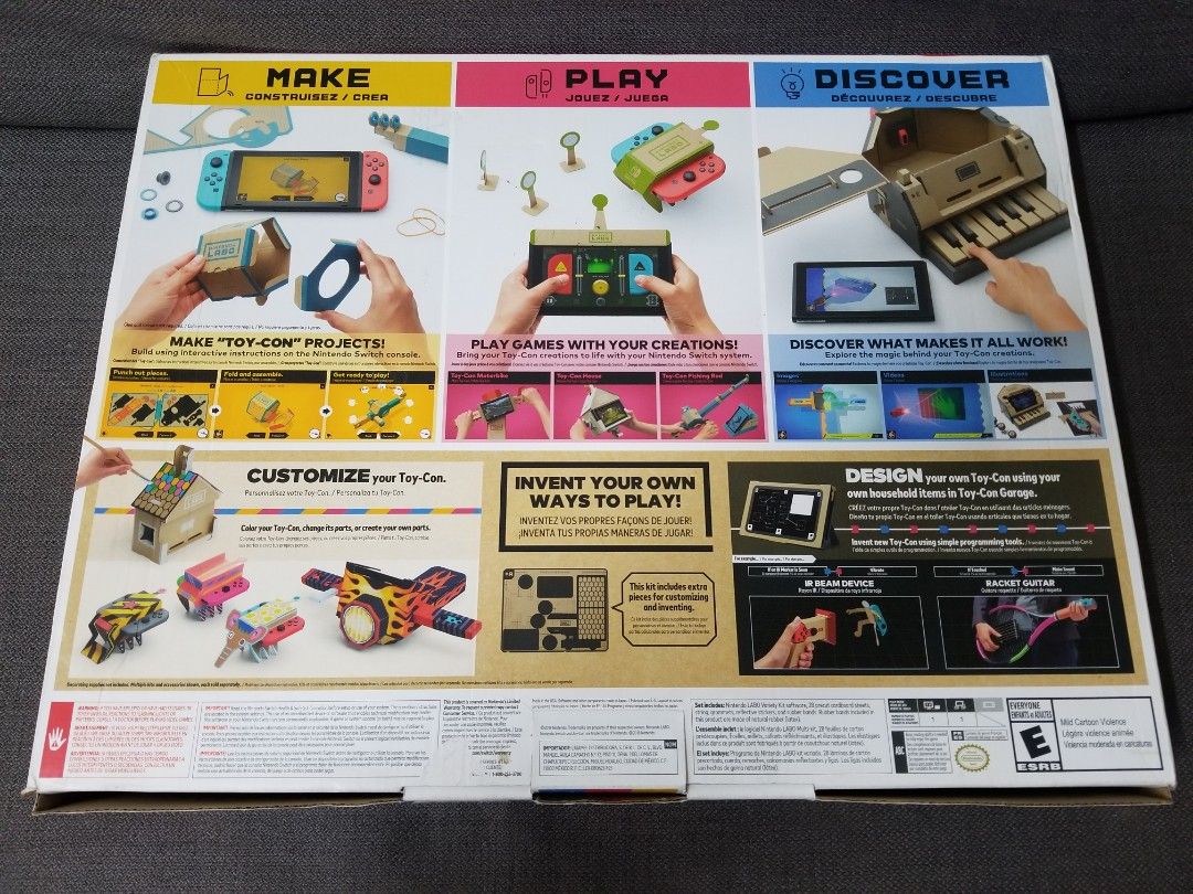 Nintendo labo variety kit, Video Gaming, Gaming Accessories