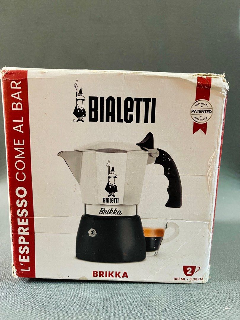 Original Bialetti Brikka - 2 Cups, TV & Home Appliances, Kitchen ...