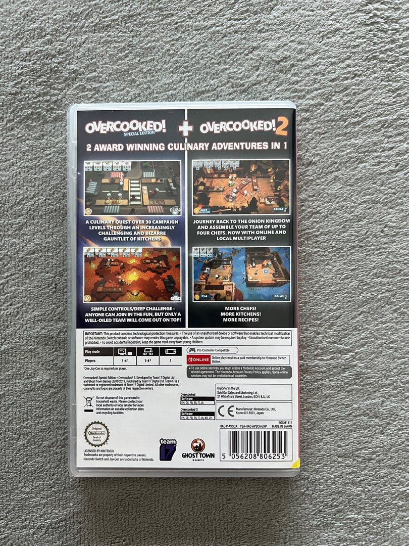 Overcooked and overcooked 2 video gaming video games nintendo on