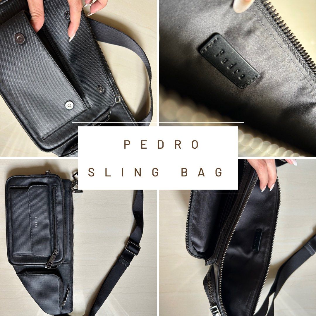 tas sling-bag Pedro Black Sling Bag