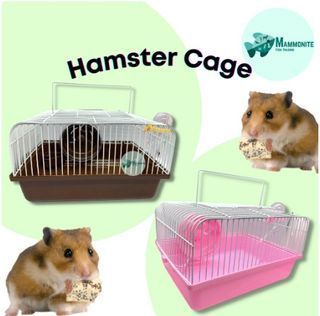 Pet Hamster Cage with Wheel and Bottle S-18