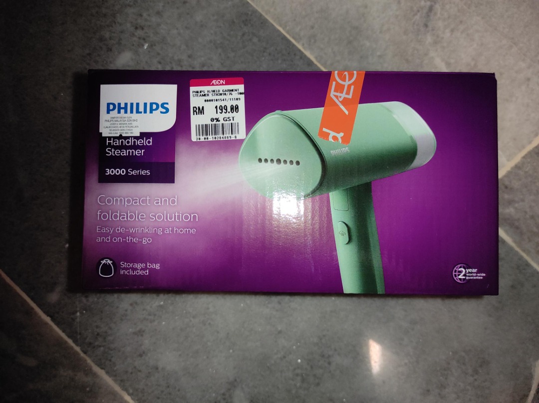 Philips Handheld Steamer 3000 Series STH3010, TV & Home Appliances