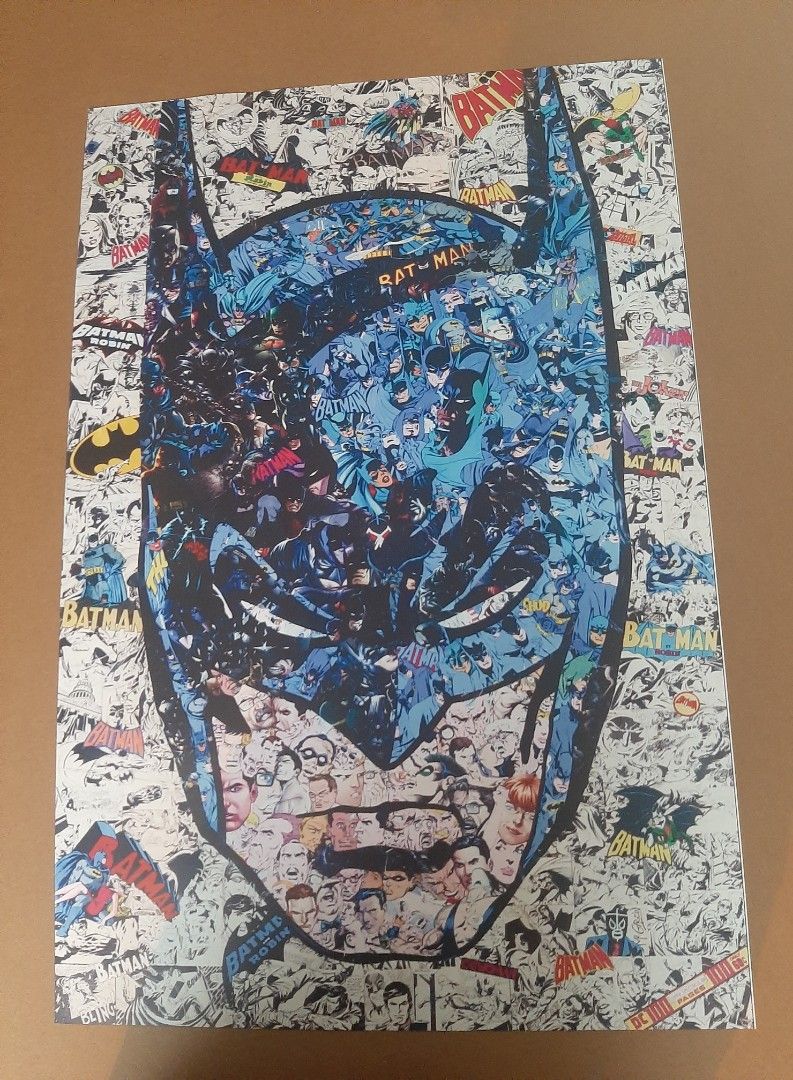 POSTER BATMAN COLLAGE, Furniture & Home Living, Home Decor, Frames &  Pictures on Carousell