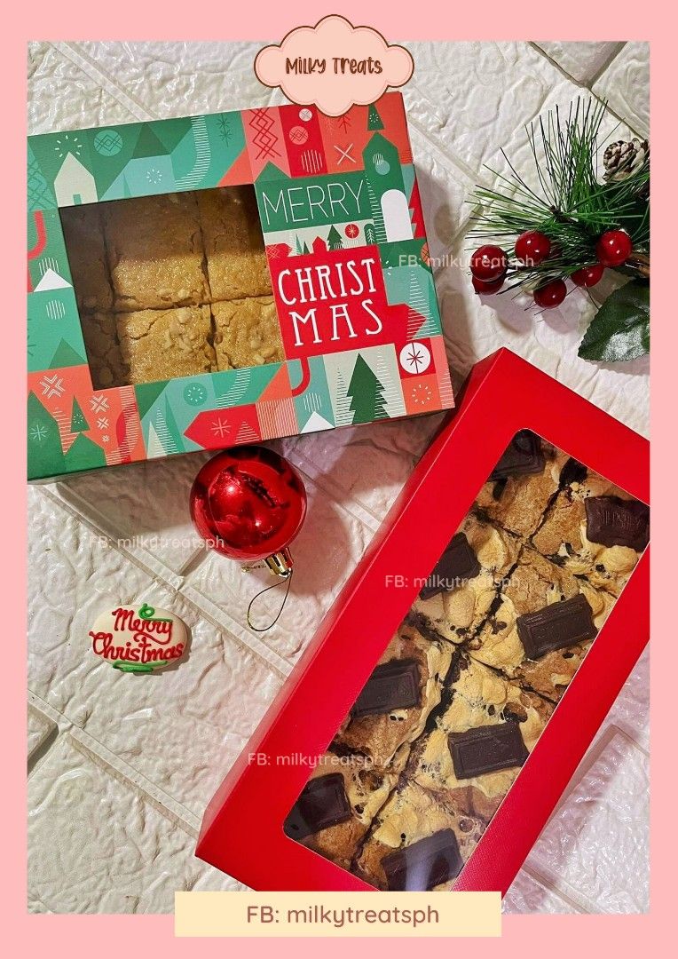 Premium Cheesecake Brownies Caramel Bars Smores for giveaways party wedding birthdays etc. (Category: Homemade Bakes) located in Paranaque City. Submitted by theartistshop (Listing ID 1204217825, Image 3). Description: CHRISTMAS EVE IS COMING!! 🎅 🎄🎄🎄 We are now accepting pre-orders for our Christmas treats bundle. Discounted price, same quality experience! Book your bundle now! Pre-order period: Nov. 10 to Dec 22. Delivery period: Dec. 24 to 