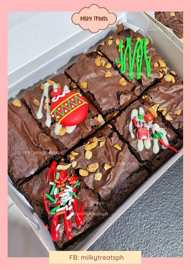 Premium Cheesecake Brownies Caramel Bars Smores for giveaways party wedding birthdays etc. (Category: Homemade Bakes) located in Paranaque City. Submitted by theartistshop (Listing ID 1204217825, Image 1). Description: CHRISTMAS EVE IS COMING!! 🎅 🎄🎄🎄 We are now accepting pre-orders for our Christmas treats bundle. Discounted price, same quality experience! Book your bundle now! Pre-order period: Nov. 10 to Dec 22. Delivery period: Dec. 24 to 