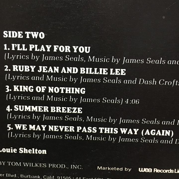 Seals and Crofts Greatest Hits Plaka LP Vinyl, Hobbies & Toys, Music