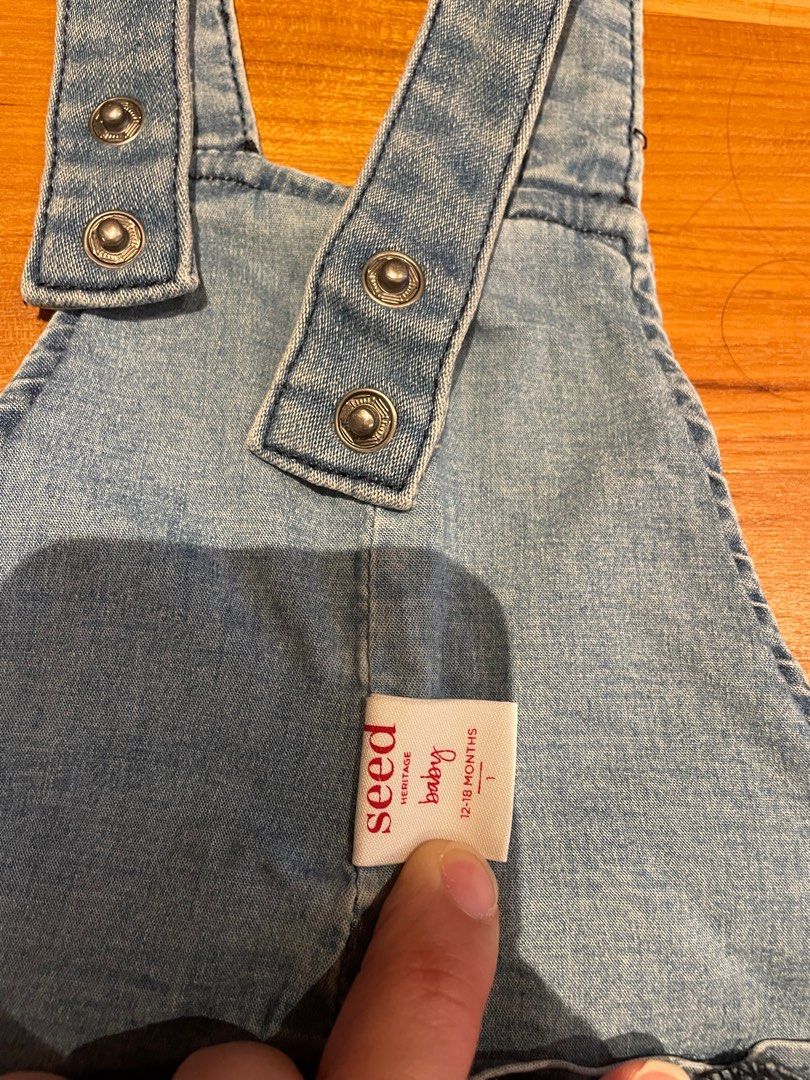Seed Heritage full length denim overalls, Babies & Kids, Babies & Kids