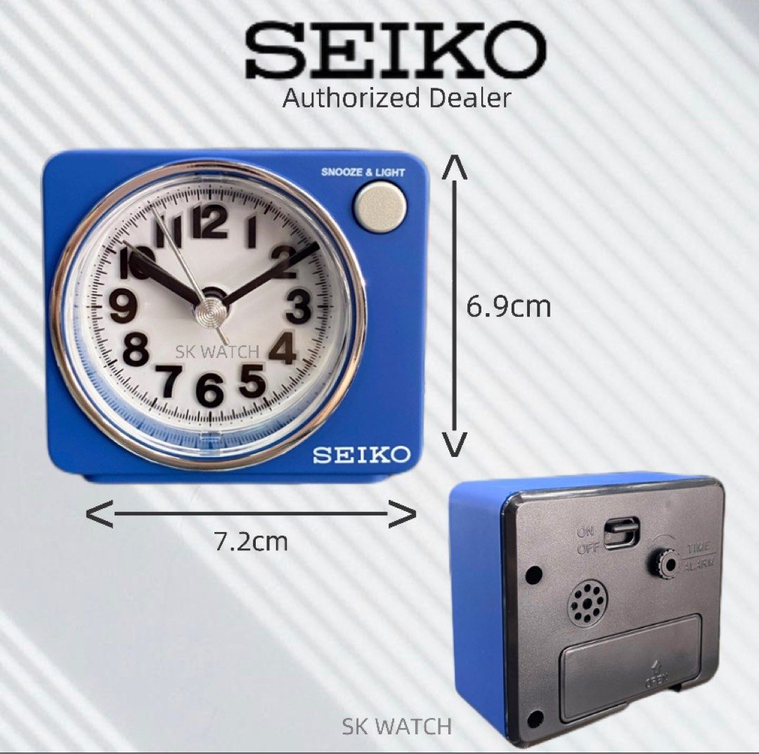 Seiko | Alarm Clock Quiet Sweep Second / Beep Alarm Clock / QHE100L /  QHE100S, Furniture & Home Living, Home Decor, Clocks on Carousell