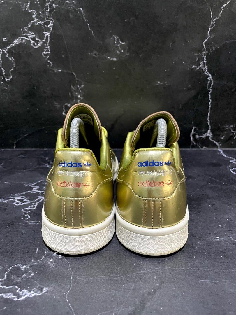 Sepatu Adidas Stan Smith Gold Metallic FW5364 made in India size