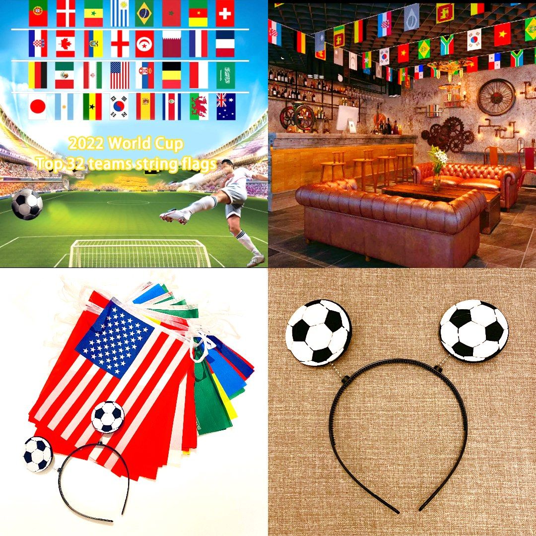 Soccer Party Countries String Flags World Cup 32 Team Football