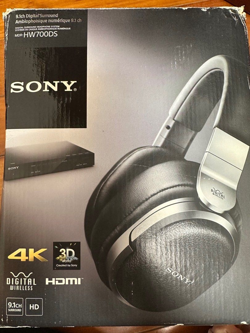 全新Sony Digital Surround MDR-HW700DS Headphones, 音響器材, 頭戴式/罩耳式耳機 - Carousell