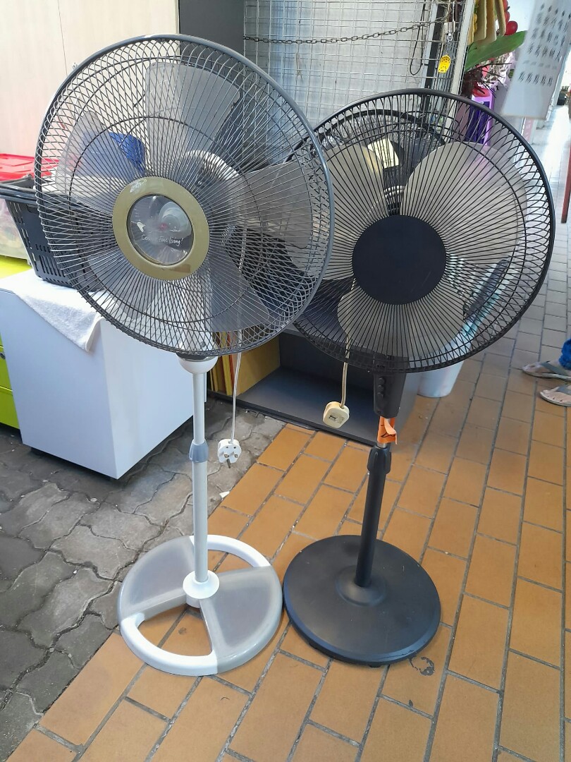 Stand Fan White 18, Black 22.. at Yishun, Furniture & Home Living