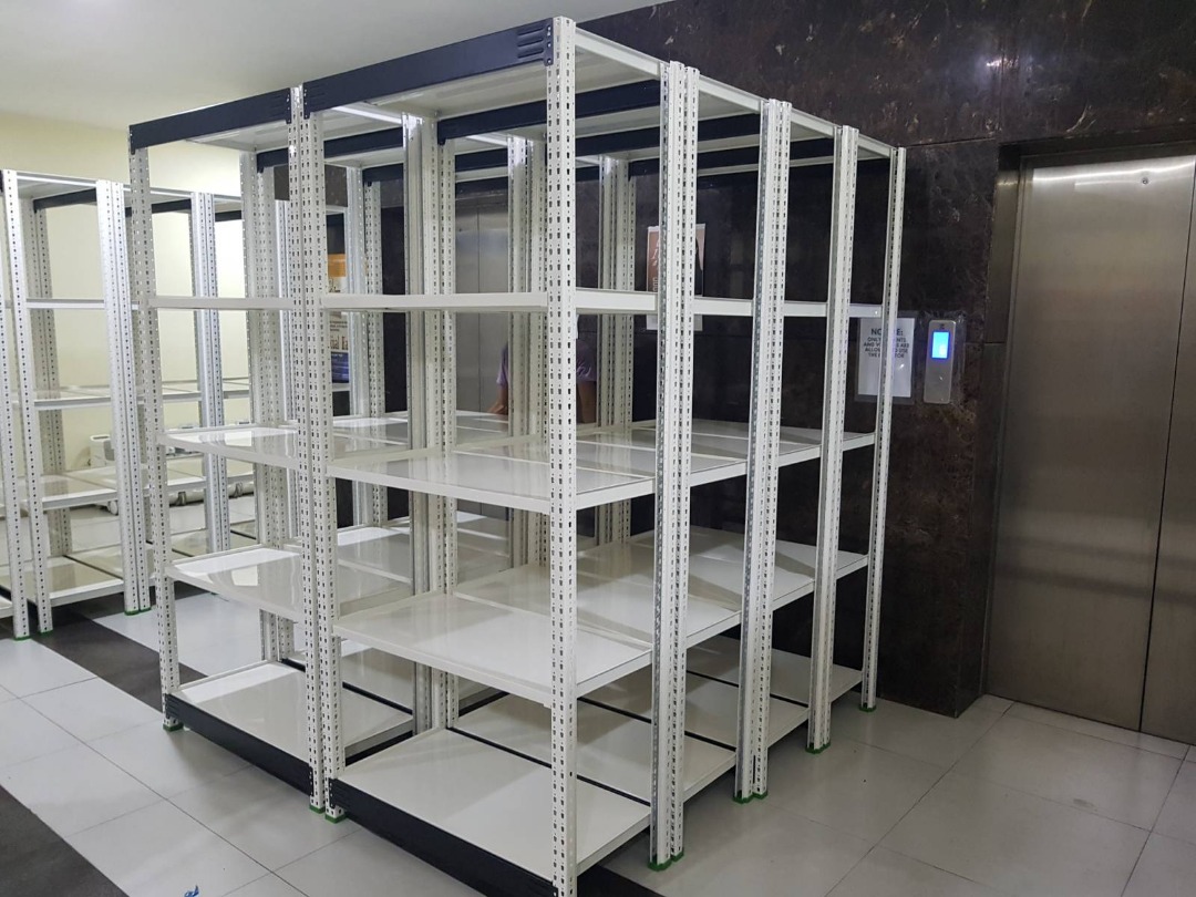 steel shelves racks metal standee, Furniture & Home Living, Furniture ...
