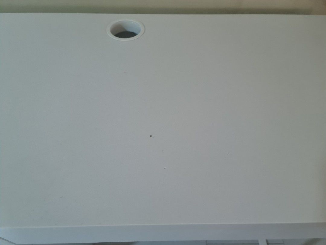 Study Table (Category: Other Home Furniture) located in Singapore. Submitted by sharonstkim07 (Listing ID 1204190613, Image 3). Description: Ikea writing desk for sale. Width 105cm x Depth 50cm x Height 75cm Self collect. https://www.ikea.com/sg/en/p/micke-desk-white-80354276/?utm_source=google&utm_medium=surfaces&utm_campaign=shopping_feed&utm_content=free_google_shopping_clicks_Workspaces&gclid=Cj0KCQiAtICdBhCLARIsALUBFcFucU0AqqHJ-k5GcyBR1l6wNa