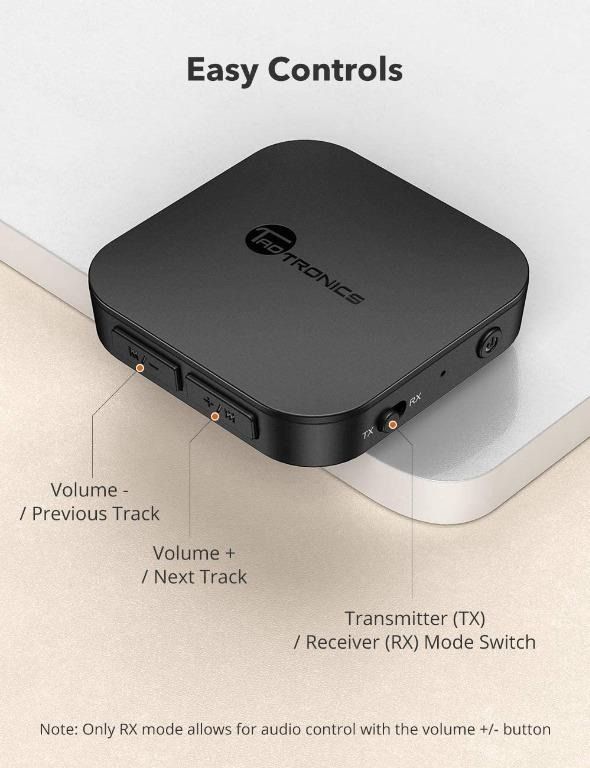 Taotronics bluetooth outlet transmitter volume control