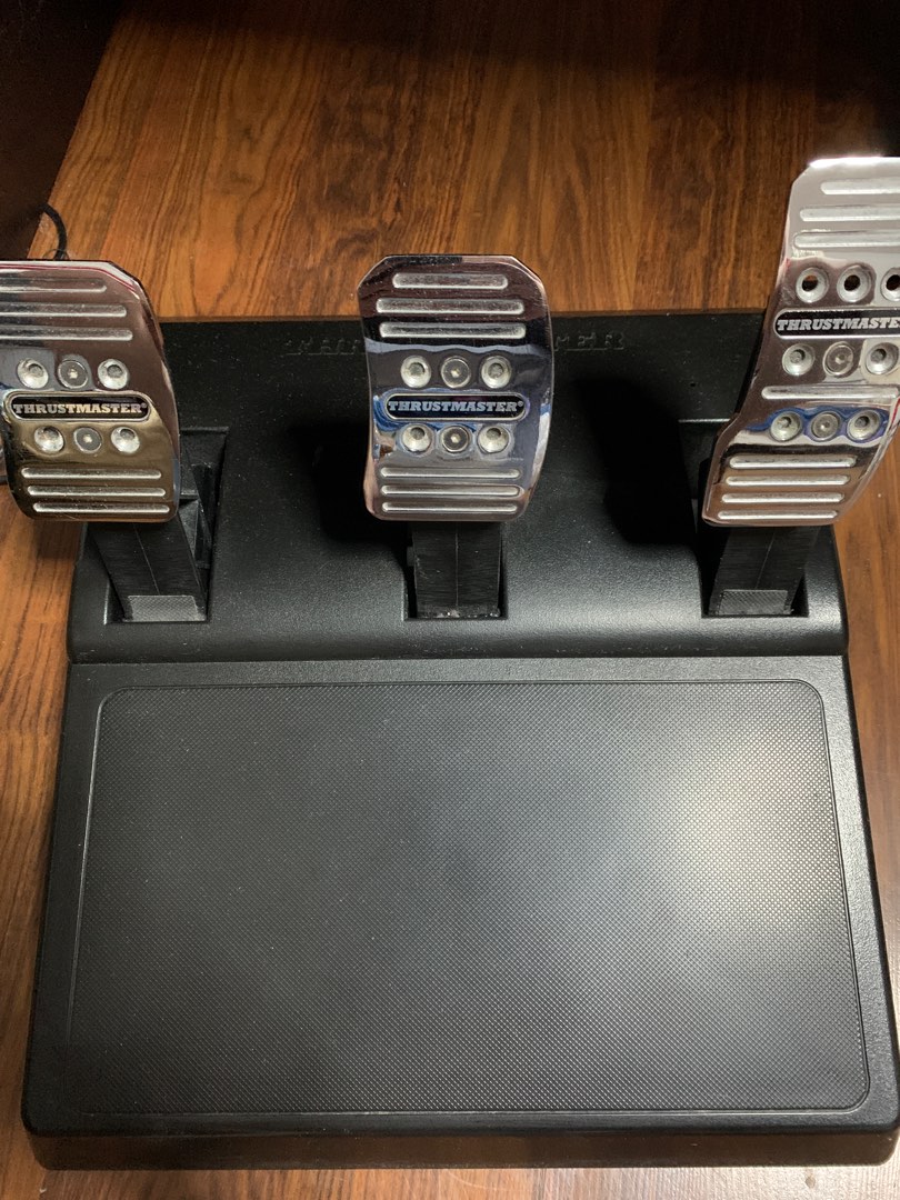 Thrustmaster T150 force feedback with three peddle, Computers & Tech ...