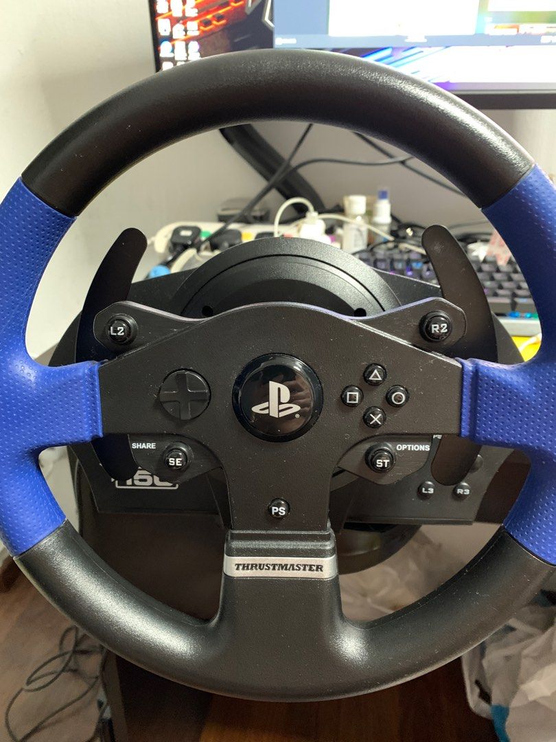 Thrustmaster T150 force feedback with three peddle, Computers & Tech ...