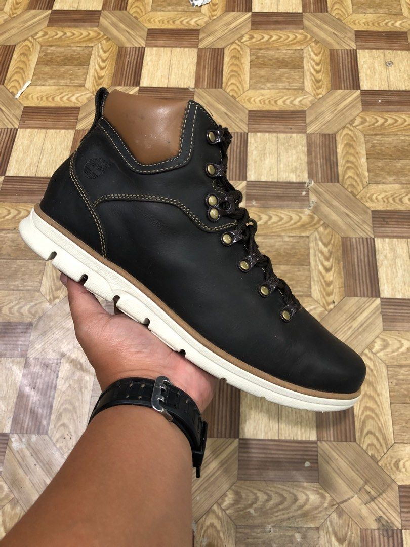 Men's Hiker Black Leather Sensorflex Lace Up Boots(26 cm), Men's Fashion, Footwear, on Carousell
