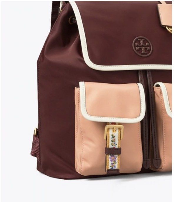 Perry nylon webbing flap backpack outlet
