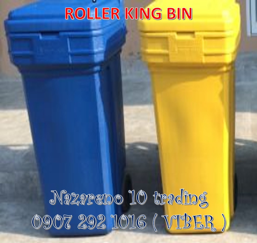 trash bin roller king w/wheels 293, Furniture & Home Living, Cleaning