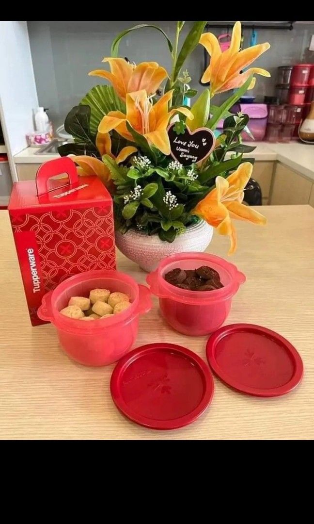 Qoo10 - 2023 CNY Chinese New Year Cookies Tupperware Gift Set : Kitchen &  Dining