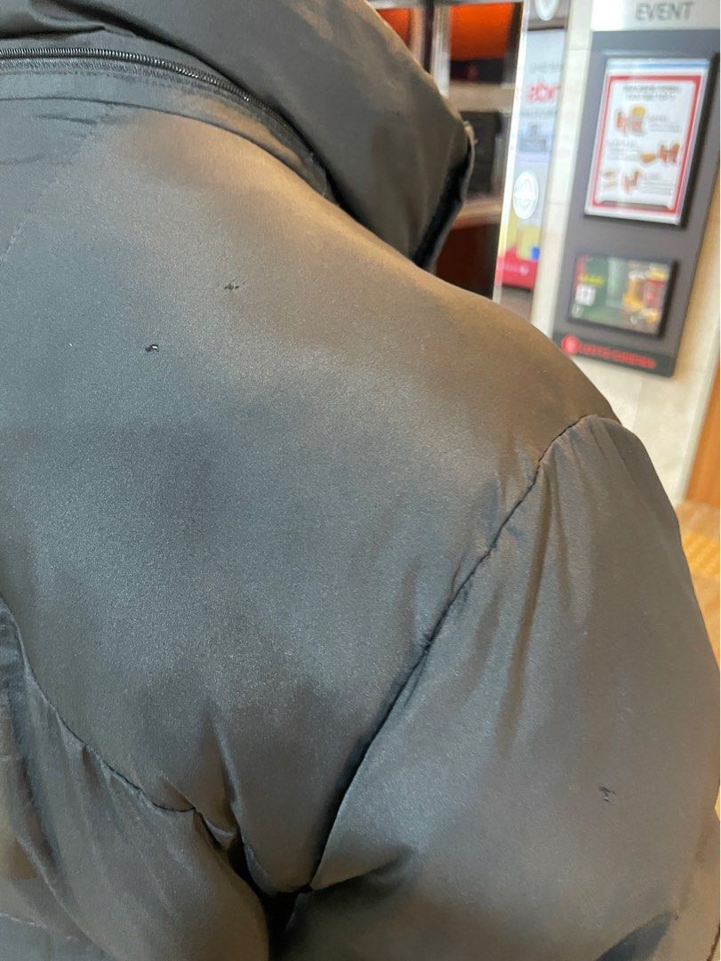 Winter Jacket (Category: Coats, Jackets and Outerwear) located in Singapore. Submitted by mickeymouss (Listing ID 1204302841, Image 6). Description: Puffy winter jacket, keep you super warm, there is sign of some small little holes and end of the zip holder chip off but can still zip or alternatively can use the Velcro. .