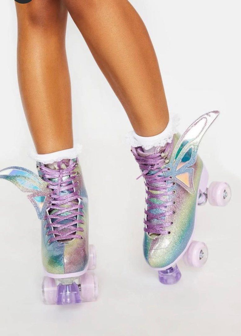 Winx Club Rainbow Glitter Roller Skates Quads, Sports Equipment, Sports