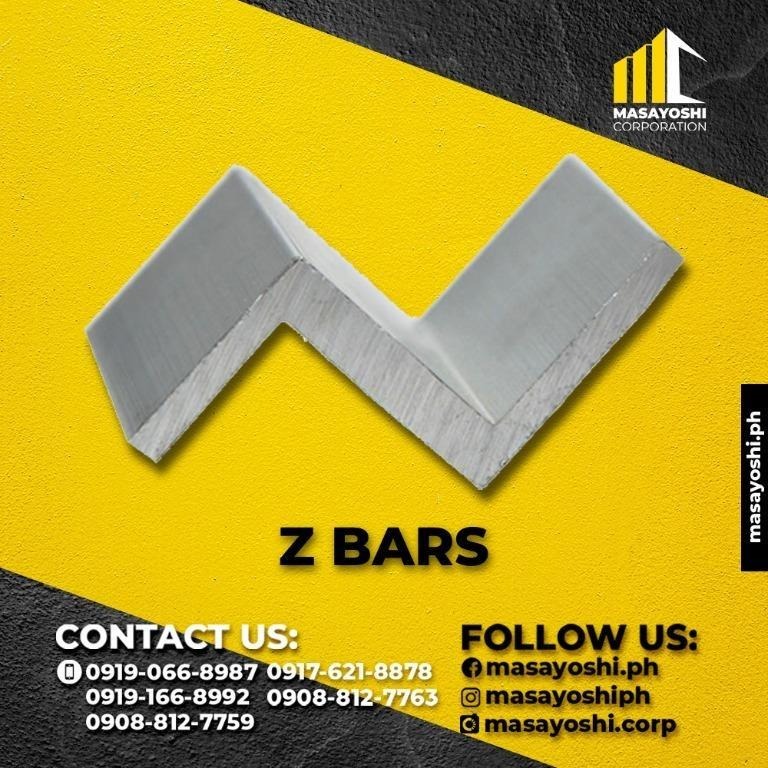 Z Bars | 3/4 X 6M 3.8k | Z Section | Z Shaped Steel | Metals | Z Bar ...