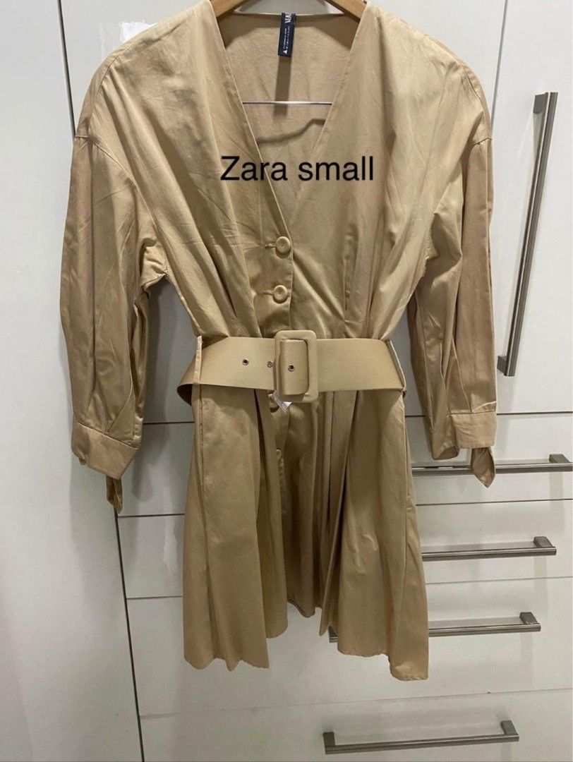 belted dress zara