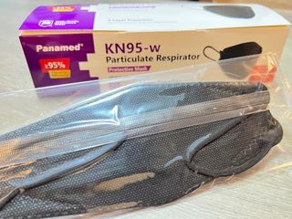 20pcs Panamed KN95-w FDA-registered High Grade Face Masks (Black)