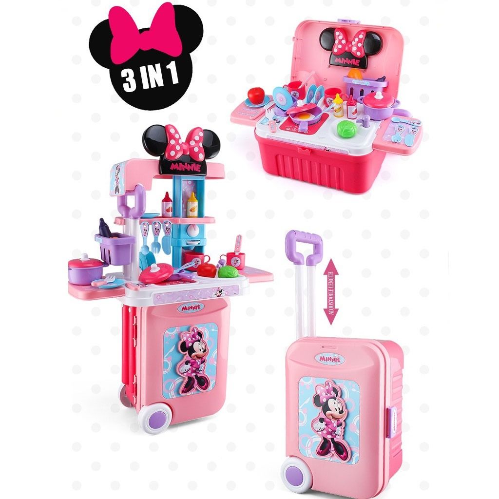 Suitcase Minnie Kitchen, Disney Pretend Play Set