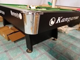 4x7ft BRAND NEW KANGAROO BILLIARD TABLE COMPLETE ACCESSORIES (Category: Billiards and Bowling) located in San Pablo. Submitted by abw4reyes (Listing ID 1204483479, Image 1). Description: FOR SALE 4x7 FT BILLIARD TABLE MDF (medium density fiber-board) Cushion: Master Banda Corner Pocket Cover: Metal Accessories Included:USA Master Superspeed K-66 Billiard ClothWhite Katsa Cloth 4 Pcs. Threaded Cuestick ACM 2 dz Tisa 1 Standard Triangle 4 Pcs Maste