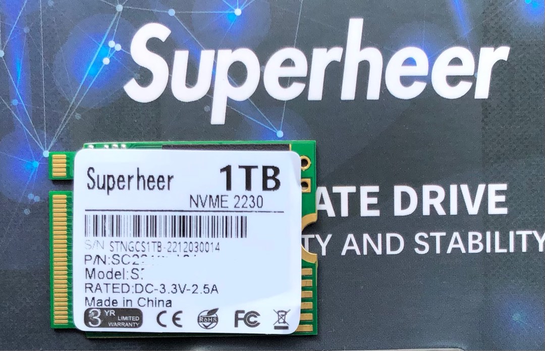 9999m2 99.99% 新 NVME M2. 1TB SSD (Surface Pro 8 及Steam Deck), 電腦&科技, 電腦周邊及配件 ...