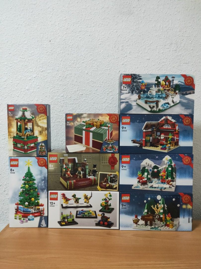 Brand new Assorted Lego Christmas Sets 40292, 40293, 40338, 40410, 40416,  40563, 40564, 40565, 40484