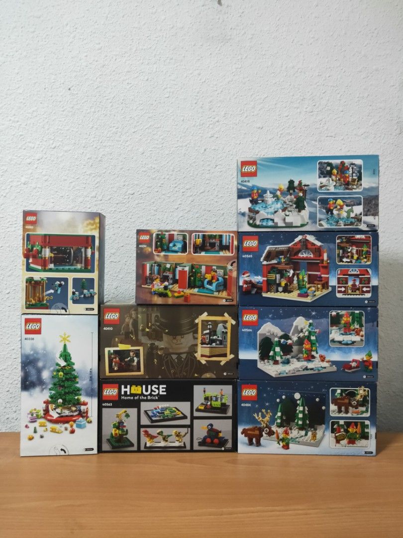 Brand new Assorted Lego Christmas Sets 40292, 40293, 40338, 40410, 40416,  40563, 40564, 40565, 40484