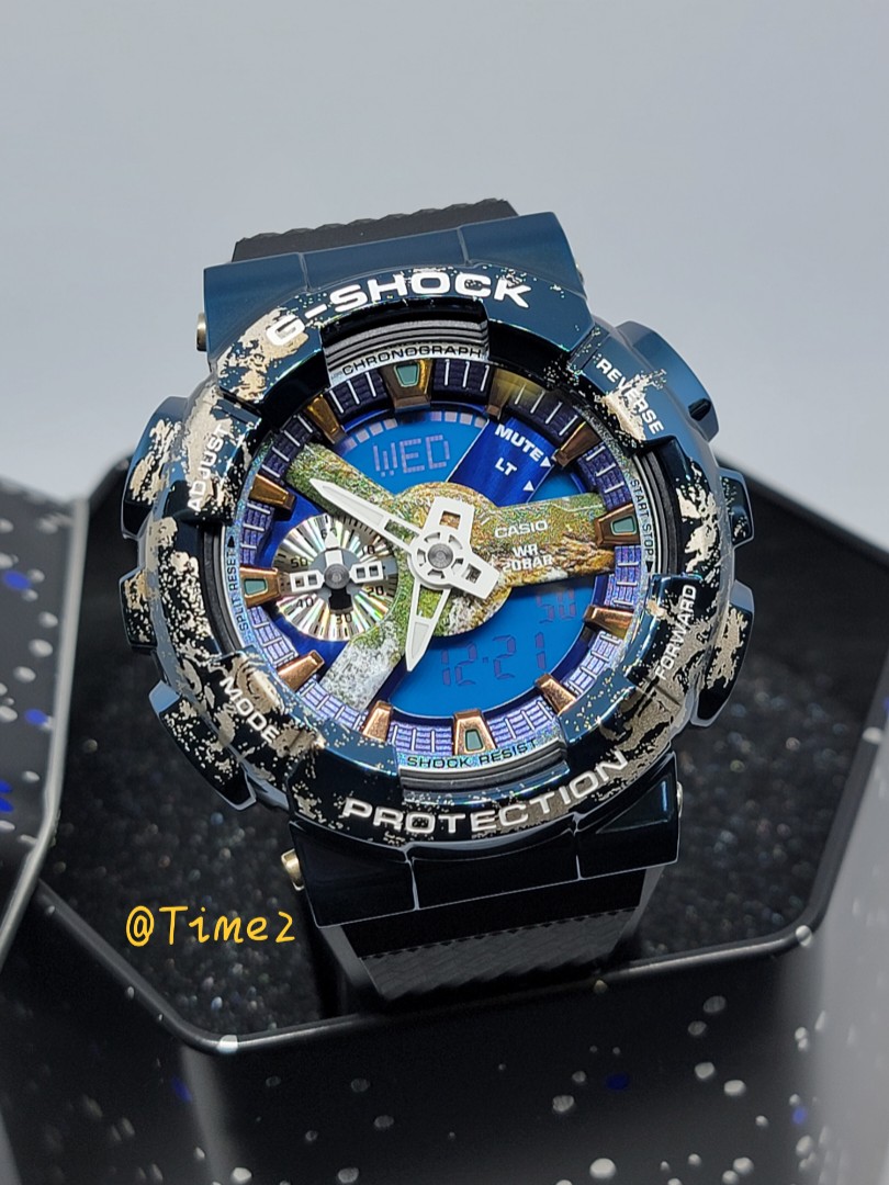 メーカー純正品[充電不要 1年保証] G-SHOCK GM-110EARTH-1AJR地球