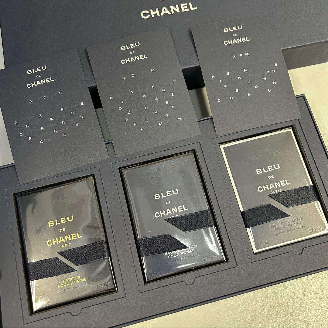 Bleu de CHANEL Fragrance Set Christmas Card