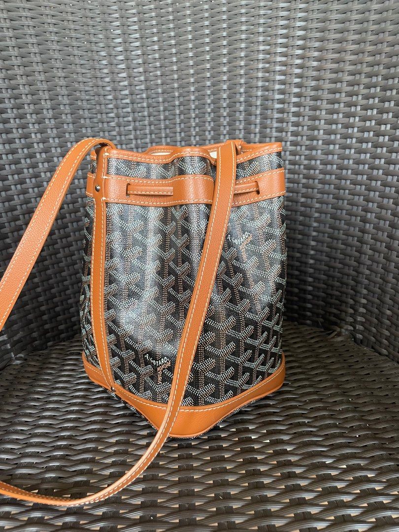 Only 798.00 usd for GOYARD Goyardine Petit Flot Bucket Bag Online