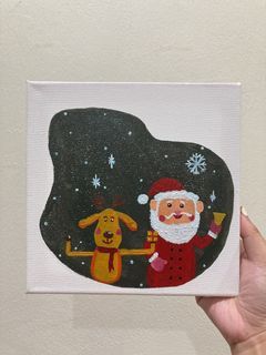 Acrylic Christmas Painting